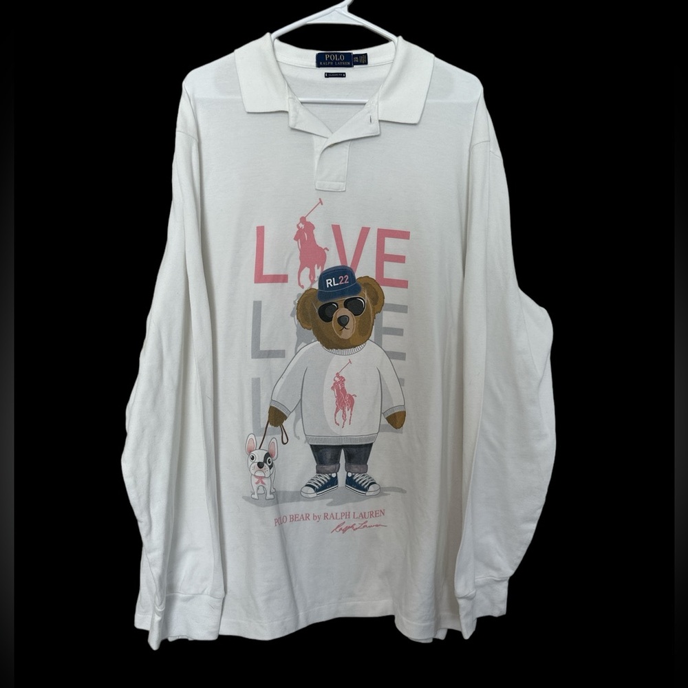 POLO BEAR LONG SLEEVE SHIRT